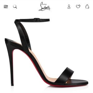 Christian Louboutin Black Strappy Sandals